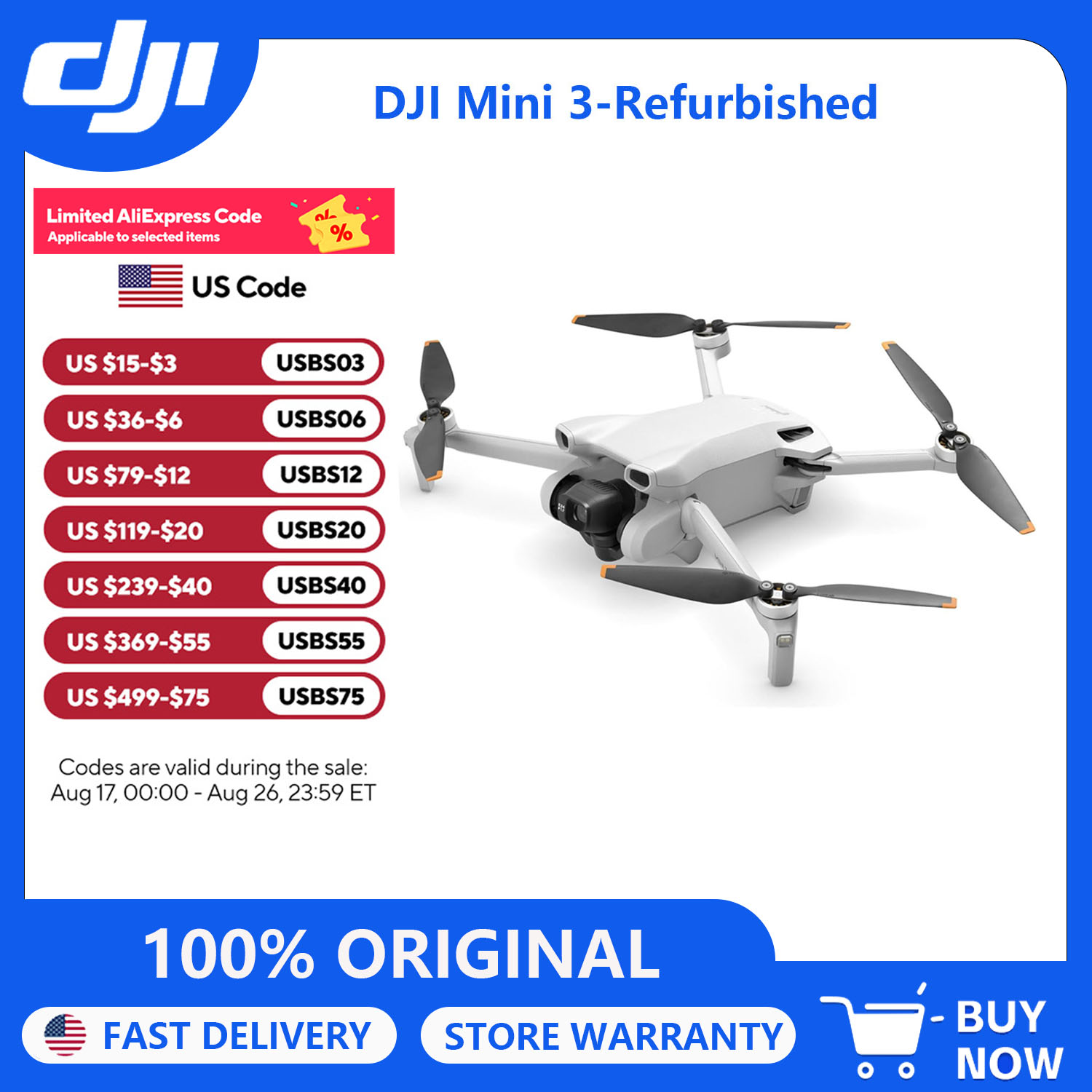 Perbaiki Drone DJI Mini 3 deng - Drone Video Production ulasan dan harga